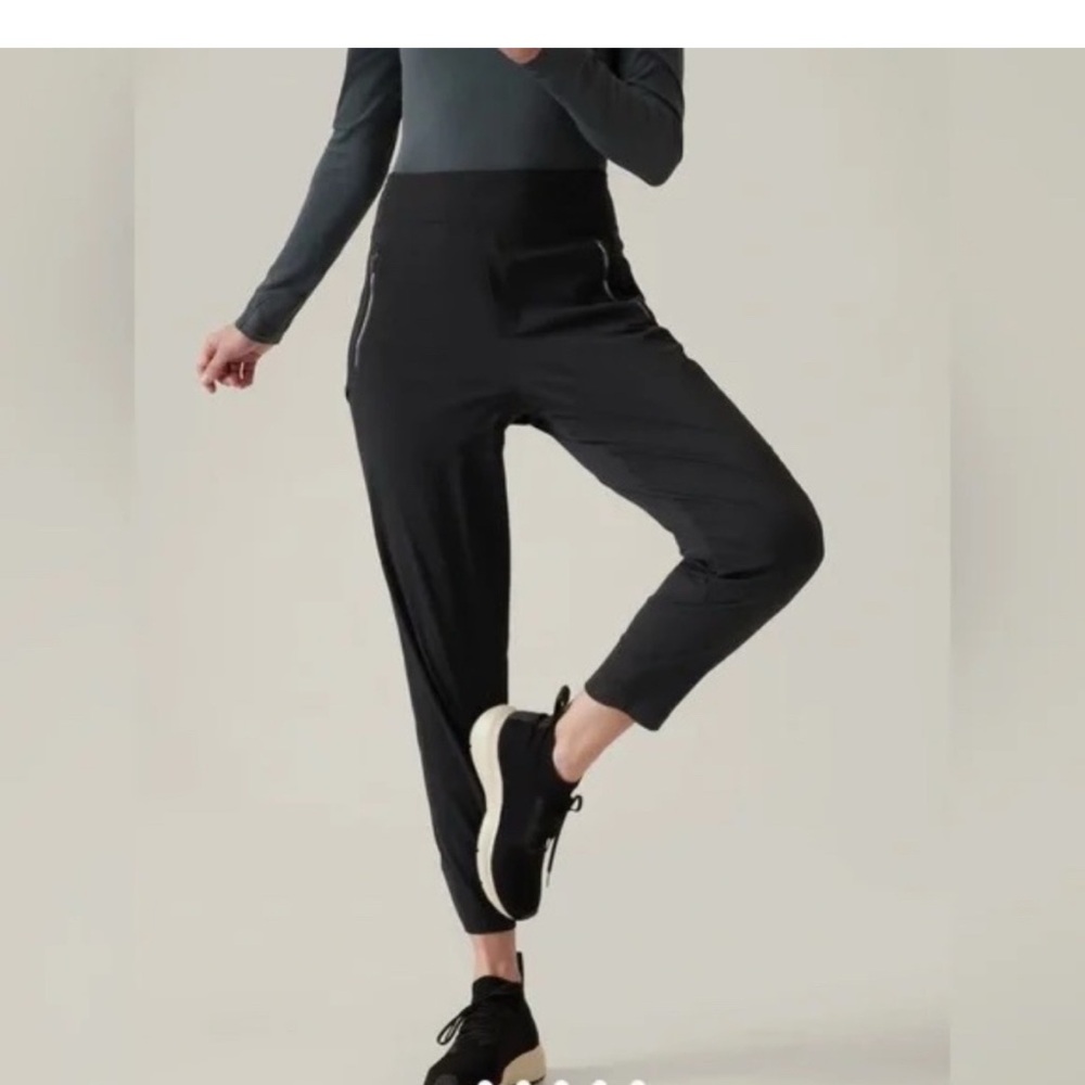 Women's Black High-Waisted Pants